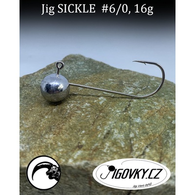 Jigovky.cz Jigové hlavičky Sickle vel.6 16g 5 ks