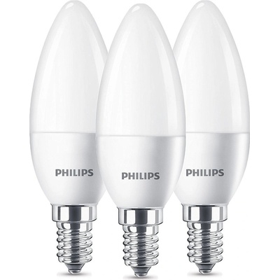 Philips Lighting 871951431338500 LED EEK2021 F A G E14 svíčkový tvar 5 W = 40 W teplá bíl