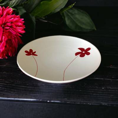 Magis Art Shop, Tanier biely s kvetmi, 26 cm