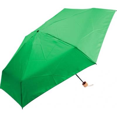 Manuálny skladací mini dáždnik z RPET zelená P931.261