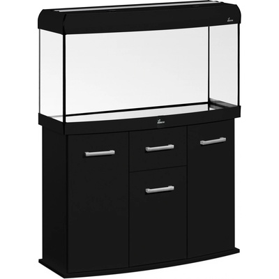 Diversa Solid LED akvarijní set vypouklý černý 200 l