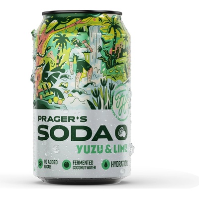 Prager's Soda Yuzu & Lime 12 x 330 ml