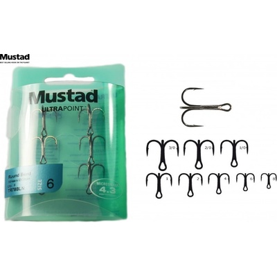 Mustad Trojháček Ultrapoint vel.1 6ks