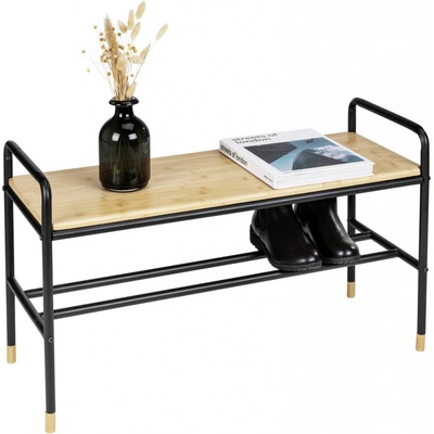 Wenko Loft přírodní/černý 85 x 50 x 33 cm