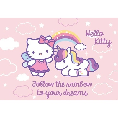 Preinterier FT2093 Fototapeta na stenu Hello Kitty jednorožec vlies 208cm x 146cm