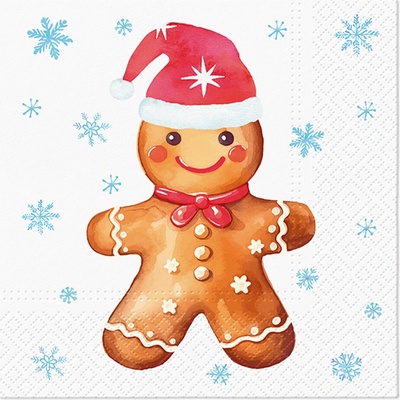 PAW Obrúsky L 33x33cm Ginger Christmas