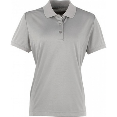 Premier Workwear Prodloužená Coolchecker Piqué Silver ca. Pantone 428