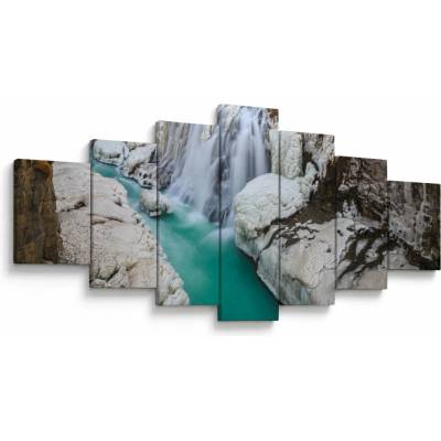 Obraz - Islandská príroda, sedemdielne 210x100 cm