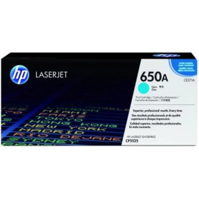 HP 650A originální tonerová kazeta azurová CE271A