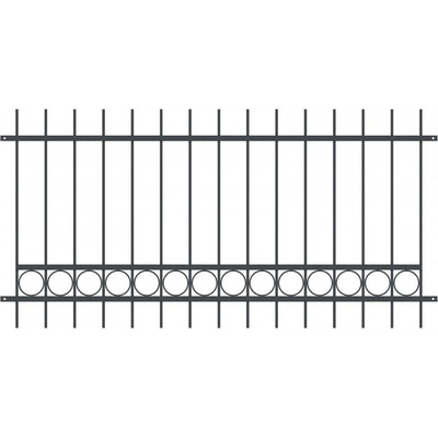 Kovové plotové pole PLP04 š. 2500 x v. 1000 mm