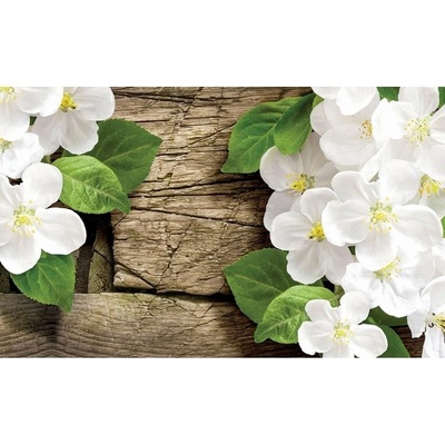 Preinterier FT3665 Fototapeta na stenu Biele kvety vlies 104cm x 70cm