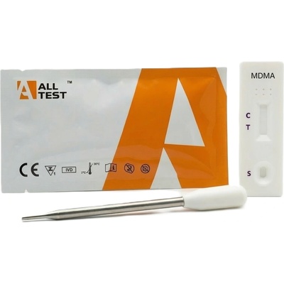 AllTest Drogový test na MDMA (extáze) Rychlý kazetový test z moči, 1 ks
