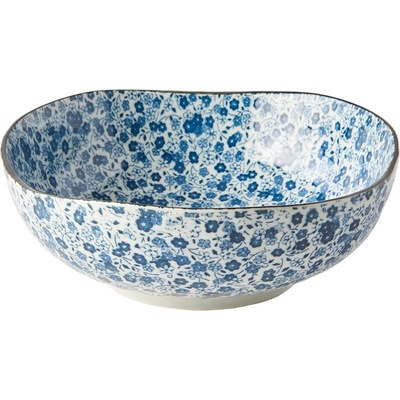 MIJ Jídelní mísa Blue Daisy keramika modrá 20 cm