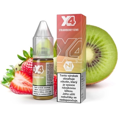 X4 Bar Juice Jahoda a kiwi 10 ml 10 mg