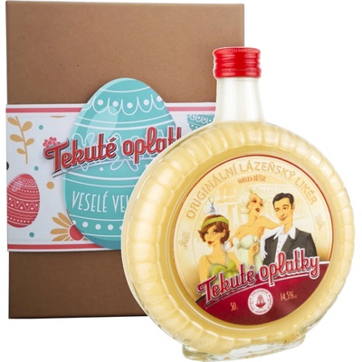 Originální Lázeňský Likér Tekuté Oplatky 14,5% 0,5 l (holá láhev)