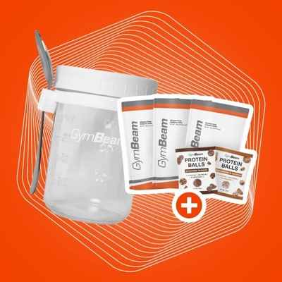 GymBeam Snídaňová sklenice White 350 ml bílá – Hledejceny.cz