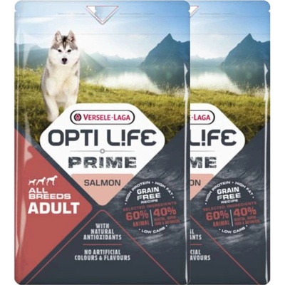 Versele-Laga Opti Life Prime dog Adult Salmon 2 x 12,5 kg