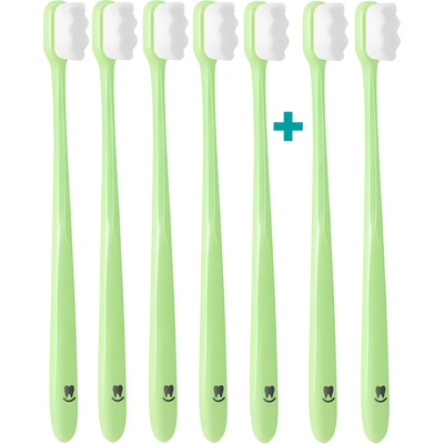 Nanosmile Ultrajemný zubní kartáček Green 7 ks