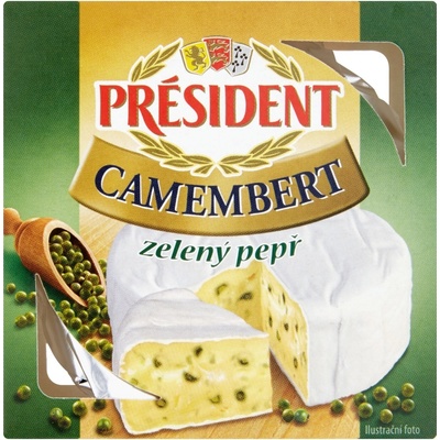 Président Camembert zelený pepř 90g