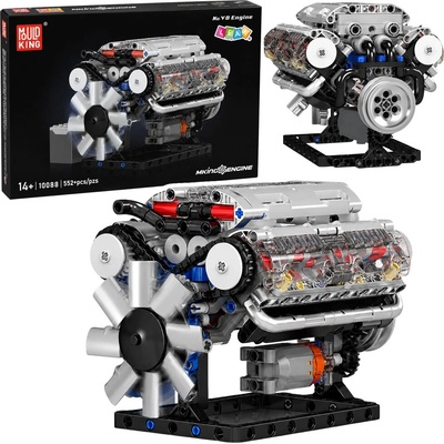 LEAN Toys mechanického motoru V8 – 552 ks