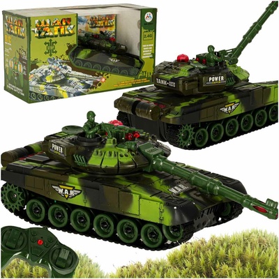IQ models RC válečný tank T-80 No.9993 green camo 2,4 GHz RTR 1:24