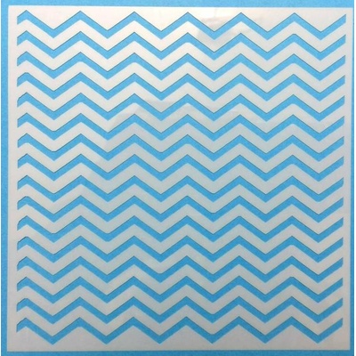Plastová šablona mix 13x13cm - Cik cak