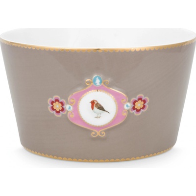 PIP Studio Miska Love Birds Medallion khaki 15 cm