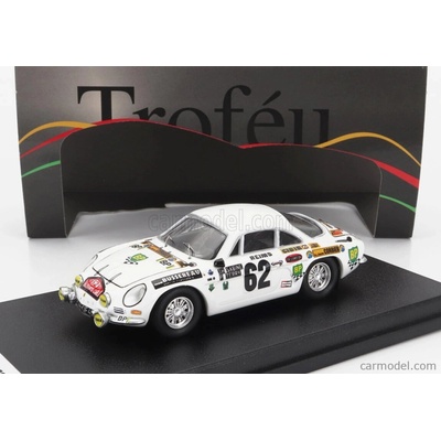 Trofeu Renault A110 Alpine N 62 Rally Montecarlo 1973 Thierry Sabine Pierre Terry Bílá 1:43