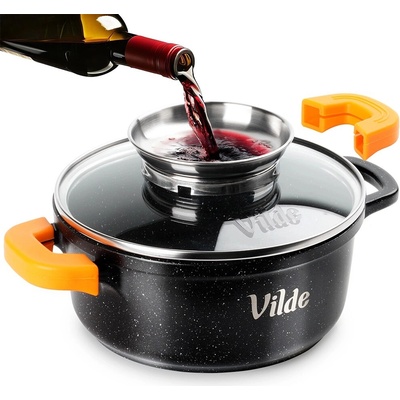 Vilde ŽULOVÝ HRNEC 1,2 L 16 CM S VÍČKEM S AROMATIZÉREM TERRUNA 199103