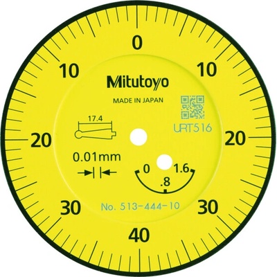 Mitutoyo Úchylkoměr číselníkový páčkový 1,6/0,01/4/8mm číselník pod úhlem 20° mitu-513-444-10a