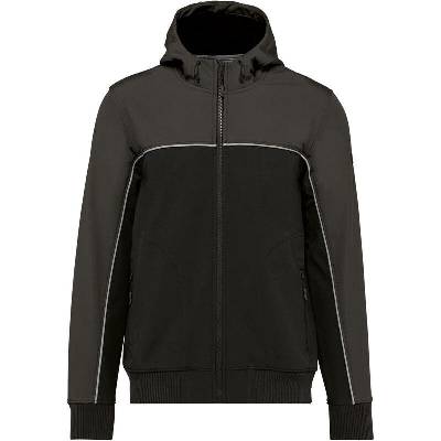 Kariban WK450 pracovná softshell bunda čierna-sivá