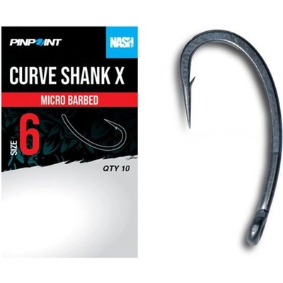 Nash Háčky Curve Shank X Micro Barbed 10 ks vel.2