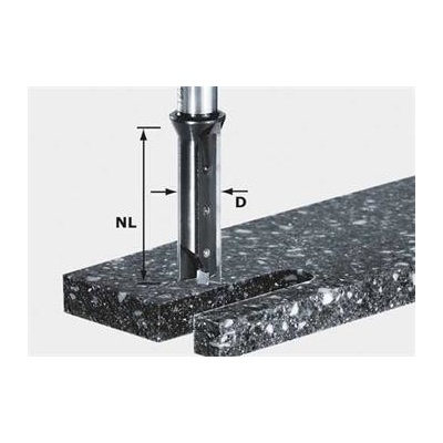 Festool HW S12 D14/45 WM Drážkovací fréza s výměnnými břity HW, stopka 12 mm 491110