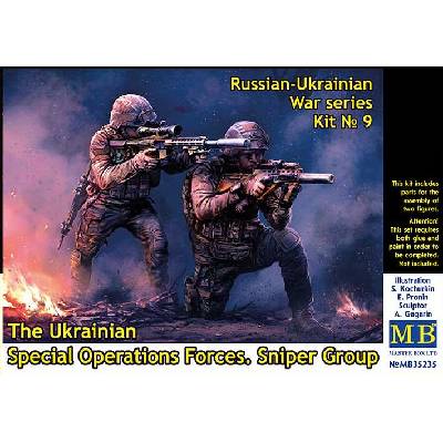MASTER BOX LTD The UA Special Operations Forces. Sniper Group Russian-Ukrainian War series kit No.9 1:35