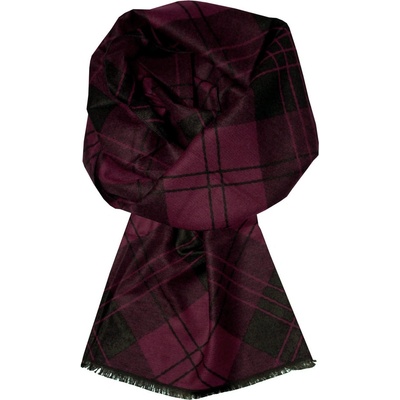 Charles red pánská elegantní šála ke kabátu vínová