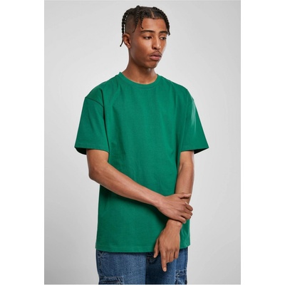 Urban Classics Teplé pánské bavlněné oversize triko zelená