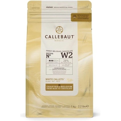 Callebaut W2 28% bílá pecky 1 kg
