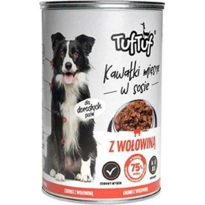 Tuf Tuf Dog Kousky masa s hovězím v omáčce 415 g