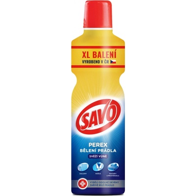 Savo Perex parfumovaný prípravok na predpieranie a bielenie bielizne svieža vôňa 1,2 l