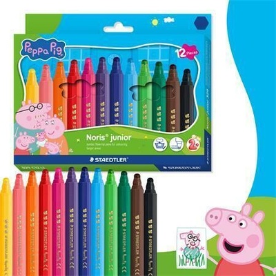 Staedtler Noris junior 329 Peppa Pig 12 farieb 12 ks