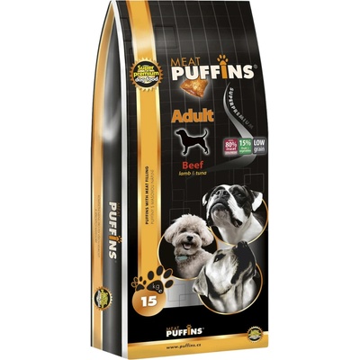 Puffins Dog Adult Beef 15 kg