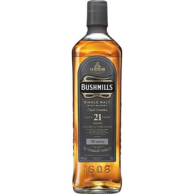 Bushmills 21 Y.O. Single Malt 40% 0,7 l (holá láhev)