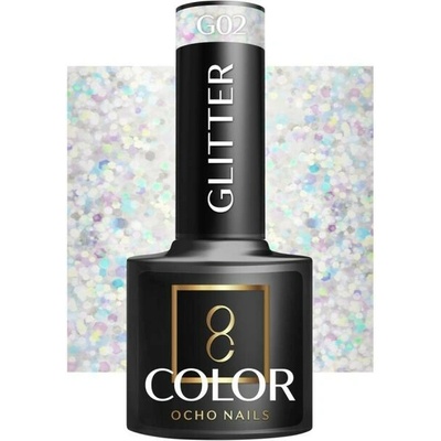 Ocho Nails Gél lak na nechty Glitter G 02, 5 g
