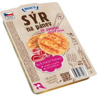 Madeta Sýr na pánev se šunkou 2 x 50 g