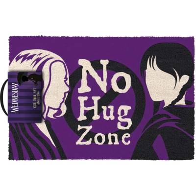 CurePink Wednesday No Hug Zone fialová GP86603 60 x 40 cm