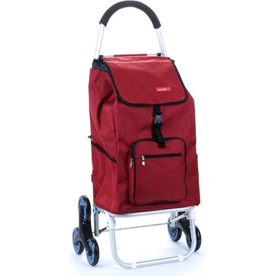 Lorenbag - Laurent S01 Nákupní vozík na kolečkách do schodů šestikolový, červená – Hledejceny.cz