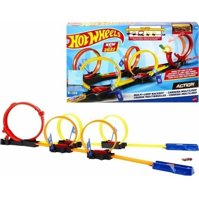 Hot Wheels Autodráha 1:64 s autíčkem pro děti 4+ pestrobarevná