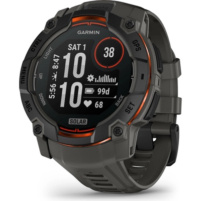 Garmin Instinct 3 50mm Solar Black/Charcoal band 010-02935-00