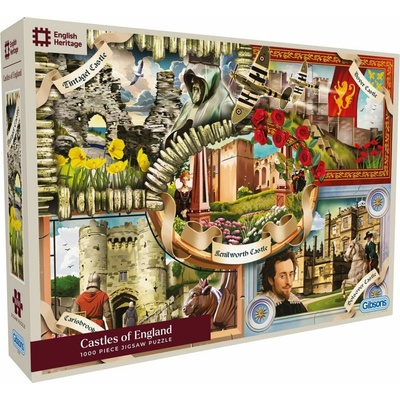 GIBSONS English Heritage Hrady Anglicka 1000 dielov