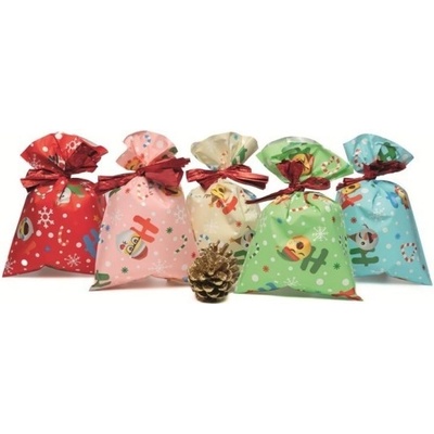 PNP Plast Vánoční dárkový sáček - Xmas Smile - 25 x 40 cm - 100 ks